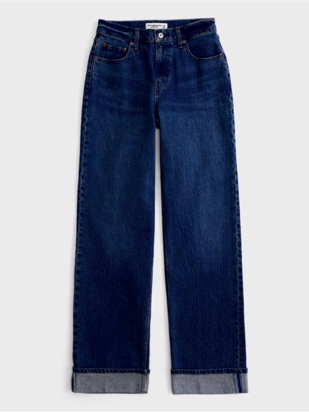 Abercrombie & Fitch Dark Indigo Straight-Leg Women's Jeans